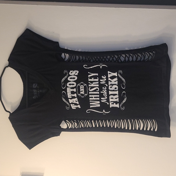 Spencer's Tops - Tattoos and Whiskey shirt Small